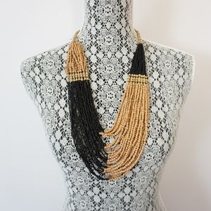 Vintage Handmade in India Seed Bead Necklace